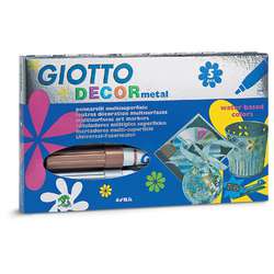 Giotto - Decor Metal, Set di pennarelli multisuperficie