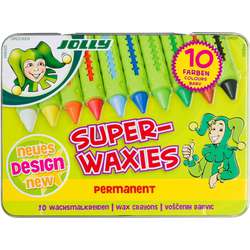 Jolly - Superwaxies Classic, Set da 10 pastelli a cera