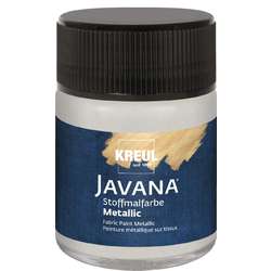 Kreul - Javana, Colori per pittura su tessuto con effetto metallico