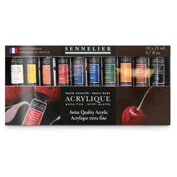 Sennelier - Set da 10 colori acrilici extrafine
