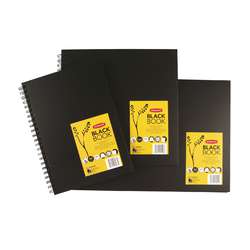 Derwent - Quaderno per schizzi con carta nera