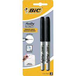 Bic - Marking, Set da due marker indelebili per tessuti