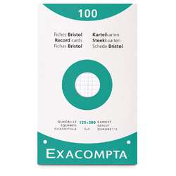Exacompta - Schede Bristol, Confezioni da 100 fogli