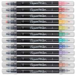 Speedball - Elegant Writer, Set da 12 marker per calligrafia Dual-tip