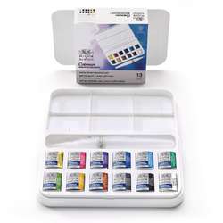 Winsor & Newton - Cotman Watercolours, Set di acquerelli + pennello con serbatoio