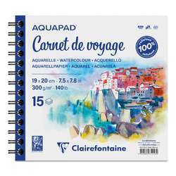 Clairefontaine - Aquapad, Carnet de Voyage, Album per schizzi spiralato