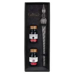 Herbin - Set con pennini in vetro e inchiostro