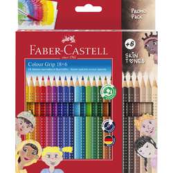 Faber-Castell - Colour Grip Skin Tones, Set di matite colorate