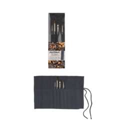 Da Vinci - Colineo, Set da 4 pennelli con custodia di cotone