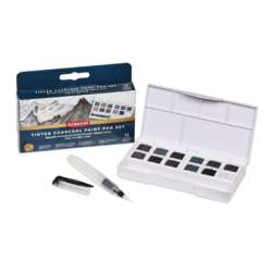 Derwent - Tinted Charcoal Paint Pan, Set