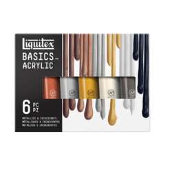 Liquitex - Basics, Set da 6 colori acrilici