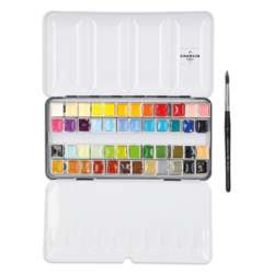 Charvin - Collection Classique, Set da 48 acquerelli extra-fini + pennello