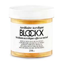 Blockx - Medium acrilico effetto oro metallizzato
