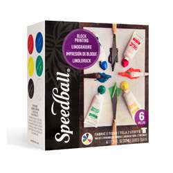 Speedball - Set di inchiostri per linoleografia per carta e tessuti