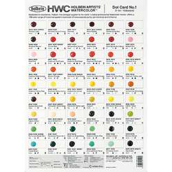 Holbein - HWC Dot Card, Acquerelli extra-fini per artisti