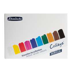 Schmincke - College, Colori acrilici, Set da 10 in confezione di cartone
