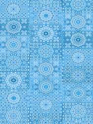 Décopatch - Carta decorativa, 30 x 40 cm, conf. 3 fogli, Cerchi blu