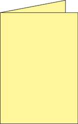 Clairefontaine Pollen, cartoline doppie 11x15,5cm (C6), Conf. 25 pz., Giallo Canarie