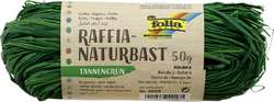 Folia - Fibre naturali di rafia, 50 g, Verde abete