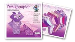 Ursus - Fogli Design da piegare, 20 x 20 cm, Ametista