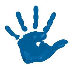 Gerstaecker - Colori a dita, Fl. 750 ml, Blu