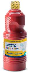 Giotto - School Paint, Colore a tempera, 1 L, Rosso scarlatto