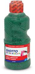Giotto - Tempera glitter pronta all'uso, 250 ml, Verde