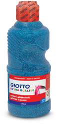 Giotto - Tempera glitter pronta all'uso, 250 ml, Ciano