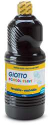 Giotto - School Paint, Colore a tempera, 1 L, Nero