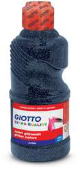 Giotto - Tempera glitter pronta all'uso, 250 ml, Blu scuro