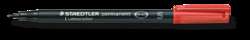 Staedtler - Lumocolor 313, Permanent Pen, punta fine, Superfine, 0,4 mm, Rosso