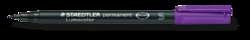 Staedtler - Lumocolor 313, Permanent Pen, punta fine, Superfine, 0,4 mm, Violetto