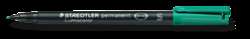 Staedtler - Lumocolor 313, Permanent Pen, punta fine, Superfine, 0,4 mm, Verde