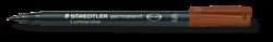 Staedtler - Lumocolor 313, Permanent Pen, punta fine, Superfine, 0,4 mm, Bruno