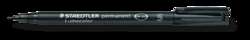 Staedtler - Lumocolor 313, Permanent Pen, punta fine, Superfine, 0,4 mm, Nero
