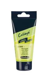 Schmincke - College Linol, Colori per linoleografia, Tb. 75 ml, Giallo neon
