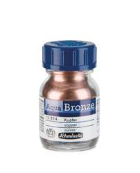 Schmincke - Aqua Bronze, Pigmenti metallici per gouache e acquerello, 20 ml, Rame