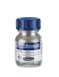 Schmincke - Aqua Bronze, Pigmenti metallici per gouache e acquerello, 20 ml, Argento