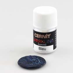 Cernit - Sparkling, Polvere di pigmento, 5 g, Blu diamante