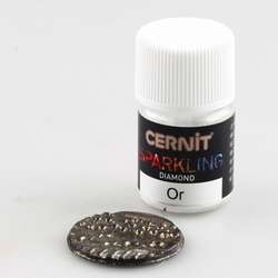 Cernit - Sparkling, Polvere di pigmento, 5 g, Oro diamante