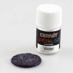 Cernit - Sparkling, Polvere di pigmento, 5 g, Violetto diamante