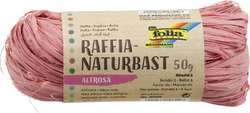 Folia - Fibre naturali di rafia, 50 g, Rosa antico
