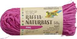 Folia - Fibre naturali di rafia, 50 g, Rosa