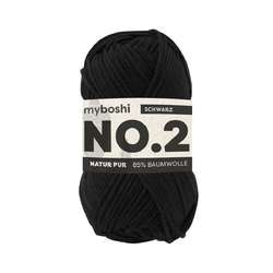 Myboshi - NO.2, Lana, 50 g, 100 m, Nero