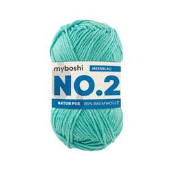 Myboshi - NO.2, Lana, 50 g, 100 m, Blu mare