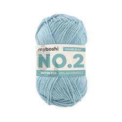 Myboshi - NO.2, Lana, 50 g, 100 m, Blu cielo