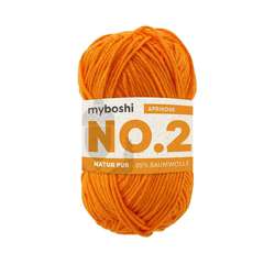Myboshi - NO.2, Lana, 50 g, 100 m, Albicocca