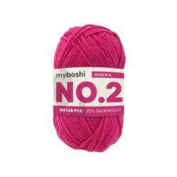 Myboshi - NO.2, Lana, 50 g, 100 m, Magenta