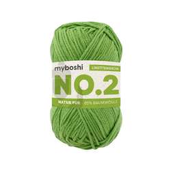 Myboshi - NO.2, Lana, 50 g, 100 m, Verde lime