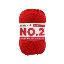Myboshi - NO.2, Lana, 50 g, 100 m, Pomodoro